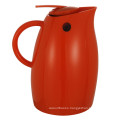 Double Wall Red Plastic Shell Glass Lined Coffee Jug